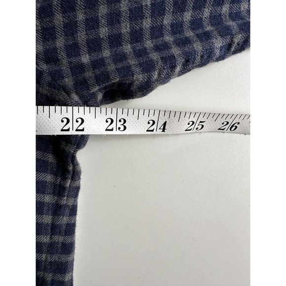Vineyard Vines Shirt Mens M Blue Gingham Flannel Tucker Button Down Logo Classic - Picture 5 of 8